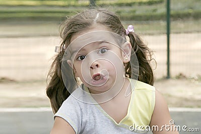 Cute little girl Stock Photo
