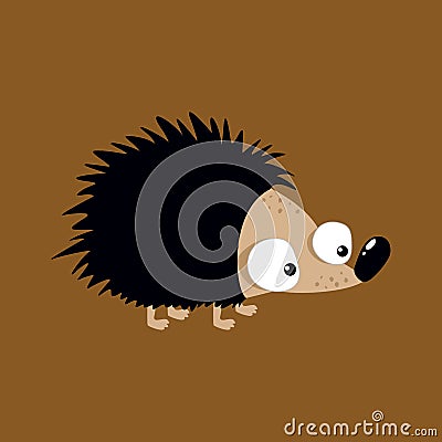 Cute little hedgehog illustration Cartoon Illustration