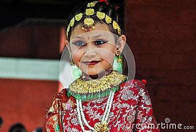 Cute little nepali smile Editorial Stock Photo