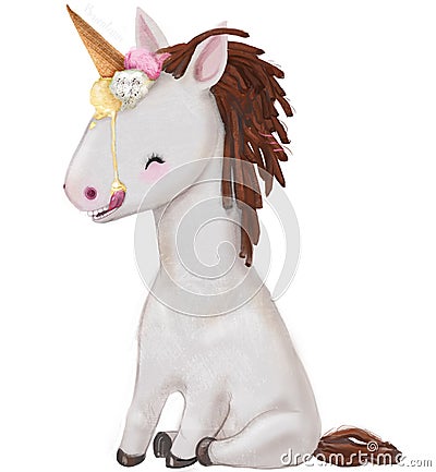 Cute little pony Stock Photo