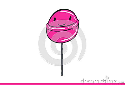 Cute Lollipop Illustration Stock Photo