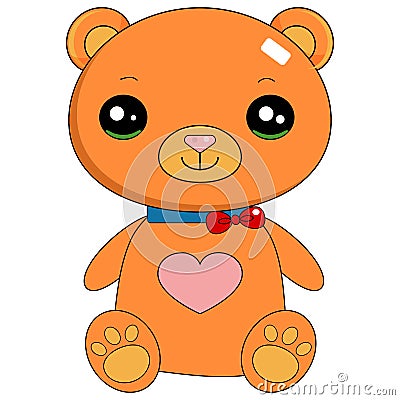 Cute in loved teddy bear Stock Photo