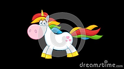 Cute Magic Unicorn Cartoon Mascot Character Running Stock Footage - Video of animation, fairytale: 190082888 Cute Magic Unicorn Cartoon Mascot Character Running Stock Footage - Video of animation, fairytale: 190082888