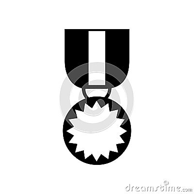 Cute Medal icon for banner, general design print and websites. Vector Illustration