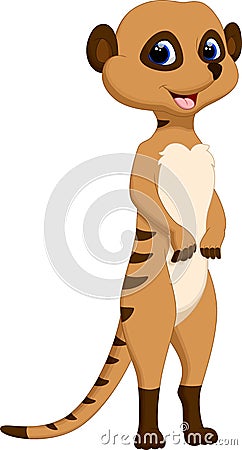 Cute meerkat cartoon Stock Photo