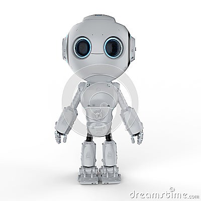 Cute mini robot Stock Photo