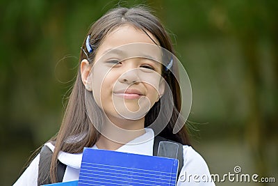 Cute Minority Female Student Portrait Stock Photo