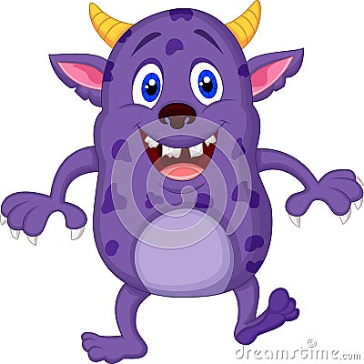 Cute monster cartoon Vector Illustration