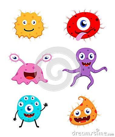 Cute monster cartoon Vector Illustration