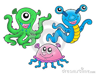 Cute monsters collection Cartoon Illustration