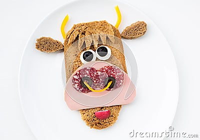 Cute morning breakfast Stock Photo