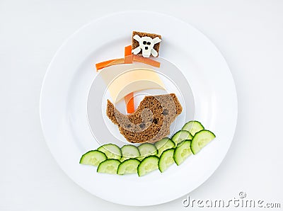 Cute morning breakfast Stock Photo