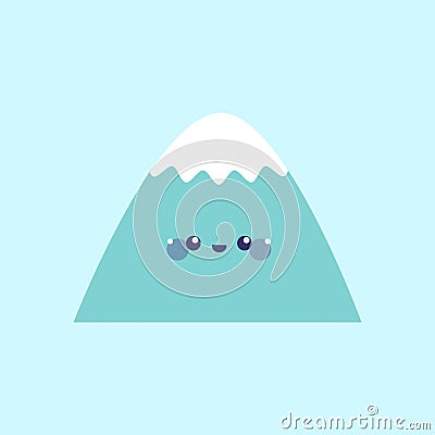 Cute mountain illustration Vector Illustration