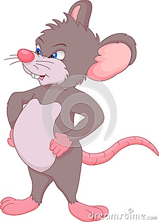 Cute mouse cartoon Vector Illustration