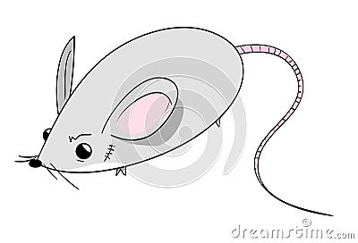 Cute Mouse Vector Illustration