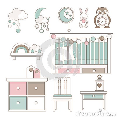 Cute object for small children Vector Illustration