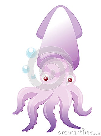 Cute octopus Vector Illustration