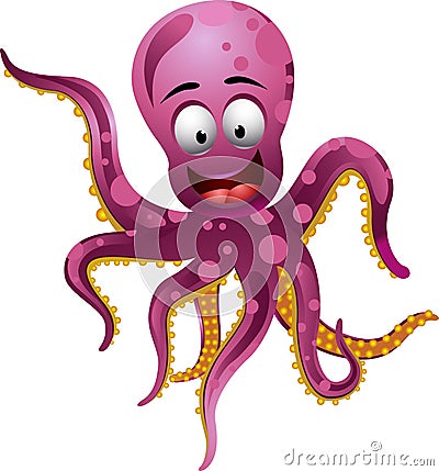 Cute octopus cartoon Cartoon Illustration