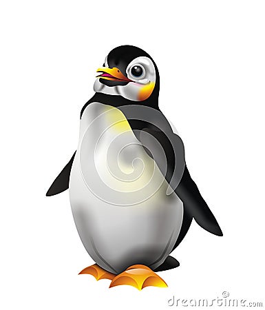 Cute penguin Cartoon Illustration