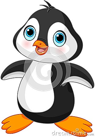 Cute Penguin Vector Illustration