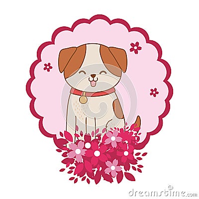 Cute pet animal cartoon Vector Illustration