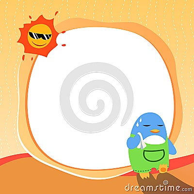 Cute Photo Frame Vector Illustration