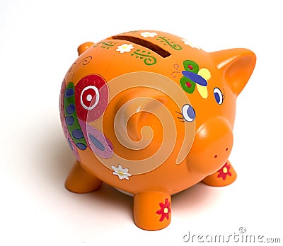 Cute piggybank Stock Photo