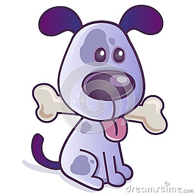 Cute puppy Vector Illustration