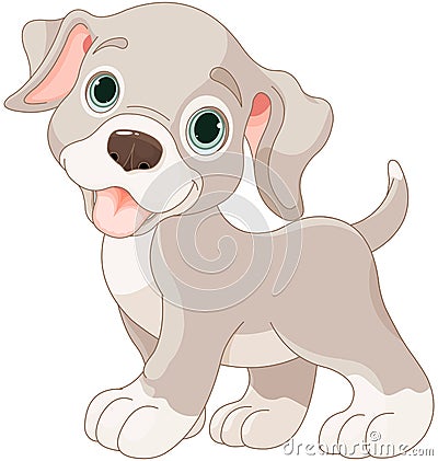 Cute puppy Vector Illustration