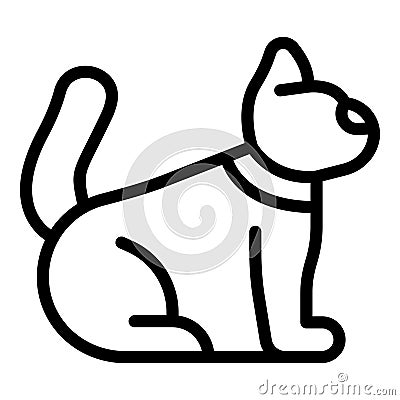 Cute puppy play icon outline vector. Canine school Vector Illustration