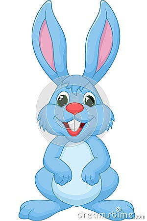 Cute rabbit cartoon Vector Illustration