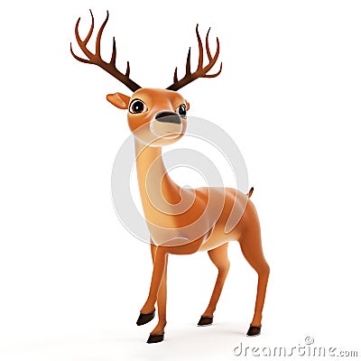 Cute reindeer Cartoon Illustration
