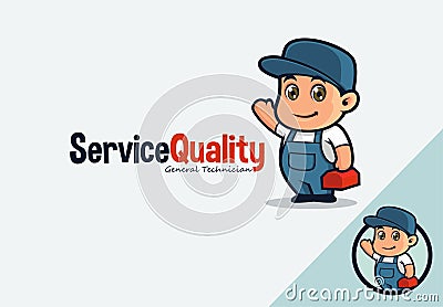 Service quality advert Stock Photo