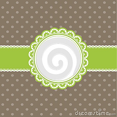 Cute retro background Vector Illustration