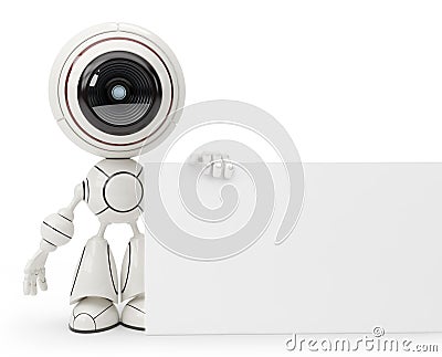 Cute robot Stock Photo