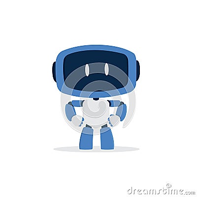 Cute robot cartoon character Vector Illustration