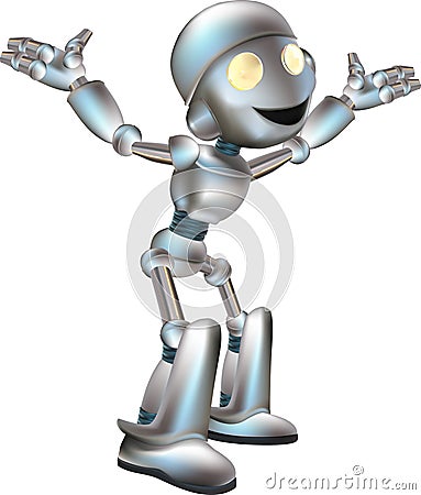 Cute robot illustration Vector Illustration