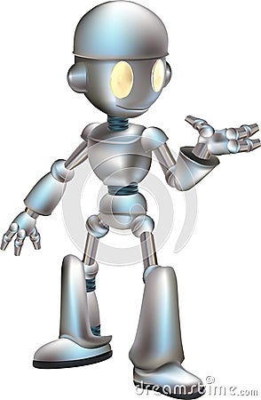 Cute robot illustration Vector Illustration