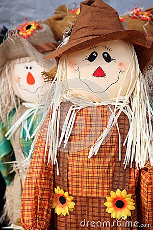 Cute scarecrow Stock Photo