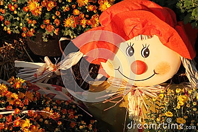 Cute scarecrow Stock Photo