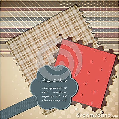 Cute scrapbook elements Vector Illustration