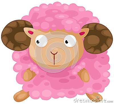 cute sheep Vector Illustration