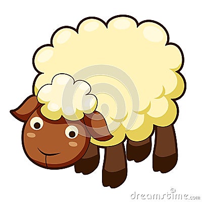 Cute sheep Vector Illustration