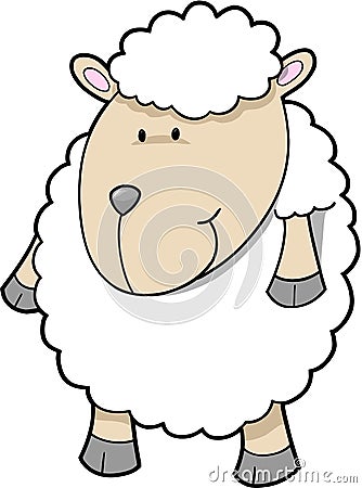 Cute sheep Vector Vector Illustration