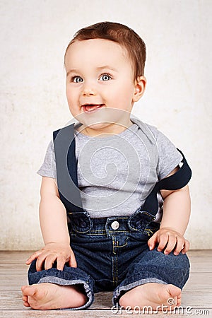 Cute smilling baby Stock Photo