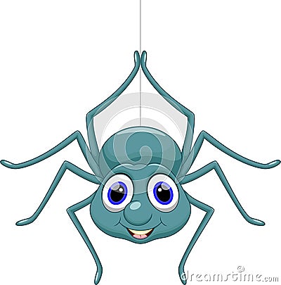Cute spider cartoon Stock Photo