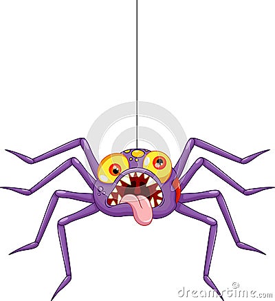 Cute spider cartoon Stock Photo