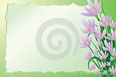 Cute spring background Vector Illustration