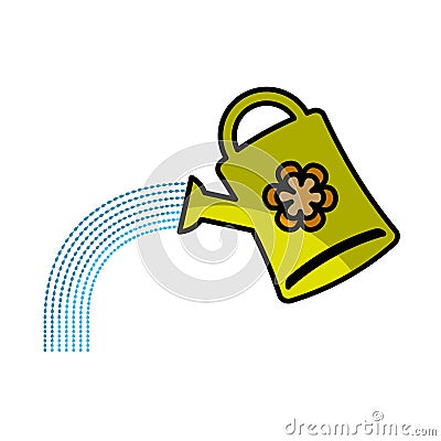Cute sprinkler garden icon Vector Illustration