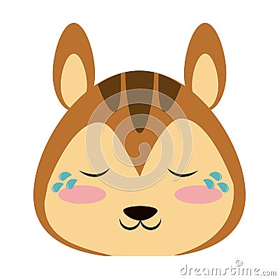 Cute squirrel animal cartoon vector illustration Vector Illustration